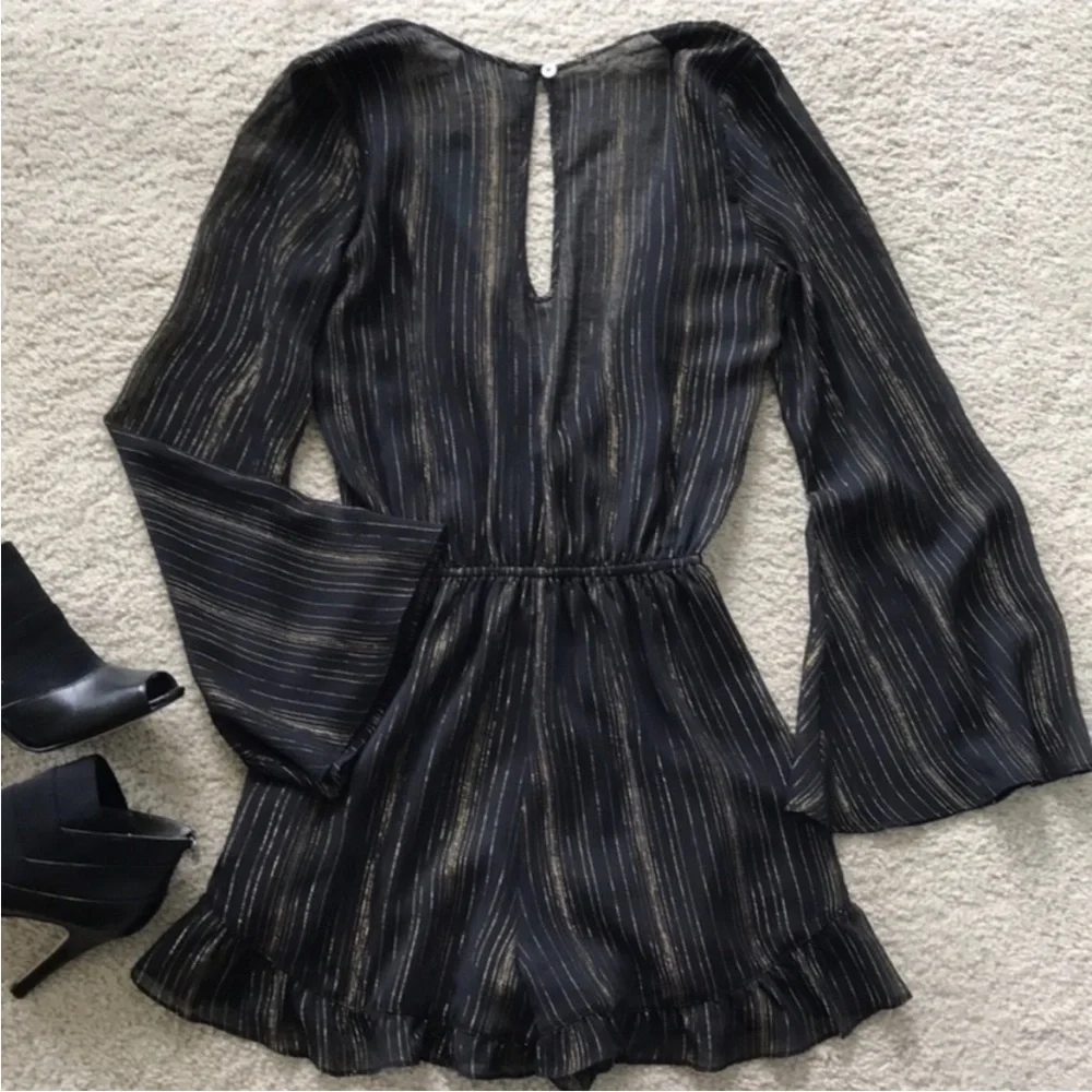 Show Me Your MuMu Loretta Romper in Sparkle & Shine Black - Picture 7 of 7